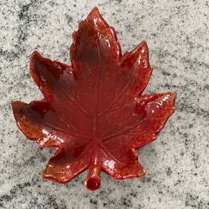 Fall leaf decorative Plate / candy Dish